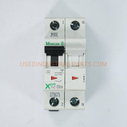 Moeller FAZ-C10/1N Thermal Magnetic Circuit Breaker-Electric Components-AA-04-06-Used Industrial Parts