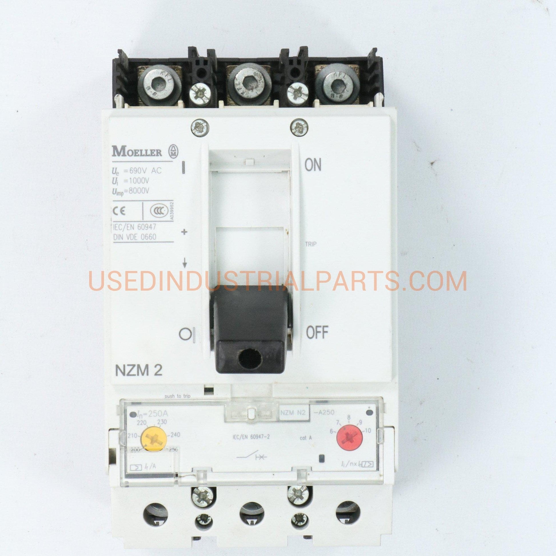 Moeller NZM N2 A250 Thermal Magnetic Circuit Breaker-Electric Components-AA-07-07-Used Industrial Parts