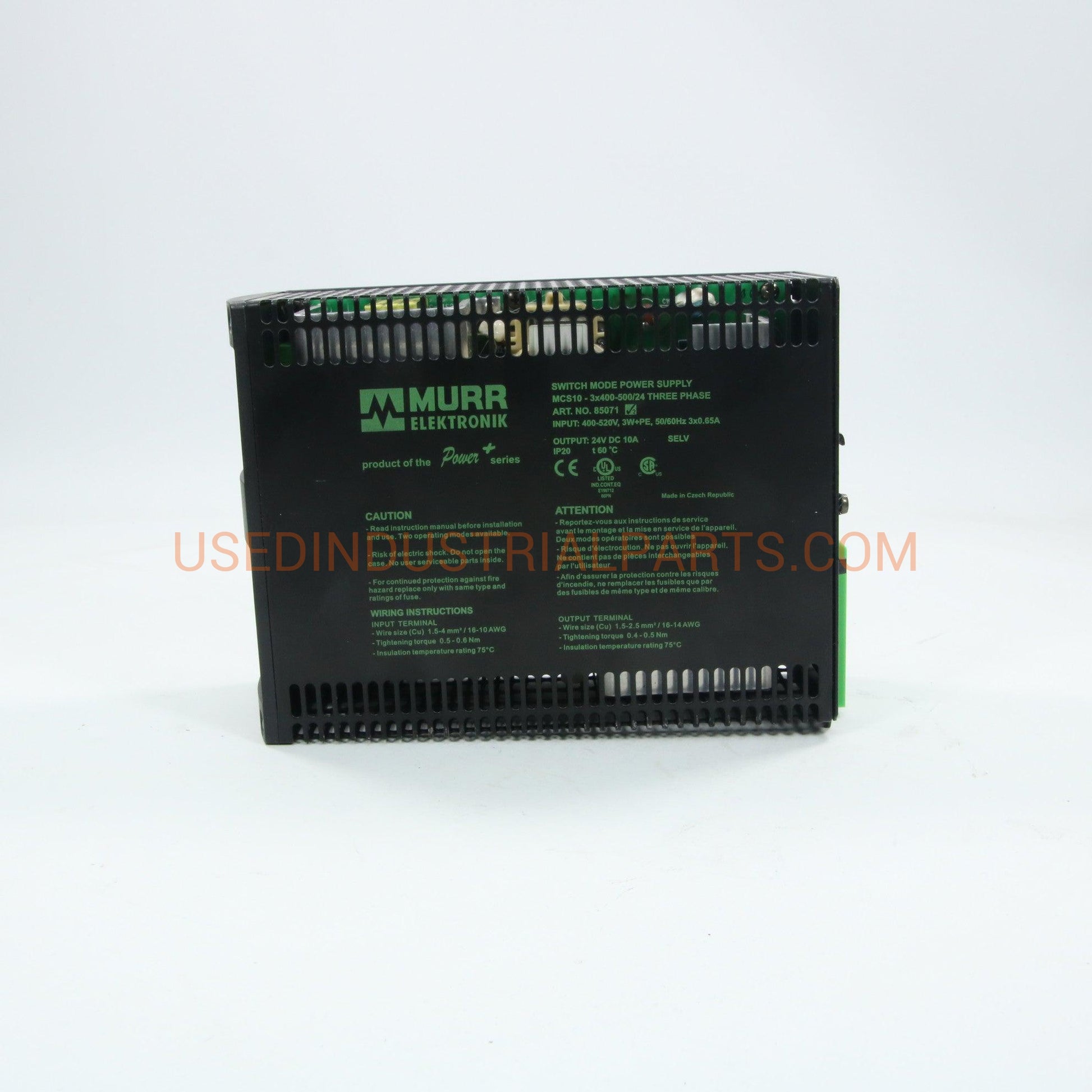 Murrelektronik MCS 10-3X400-500/24 Switch Mode Power Supply 3 Phase-Power Supply-AB-05-07-Used Industrial Parts