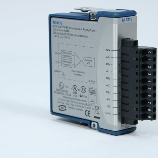 National Instruments NI-9215 cDAQ Simultaneous Analog Input Module-Testing and Measurement-Used Industrial Parts