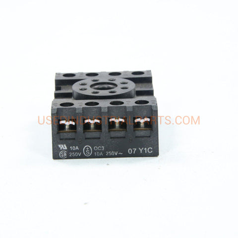 Image of OMRON PF083A-E 8 RELAY SOCKET-Electric Components-AA-03-04-Used Industrial Parts