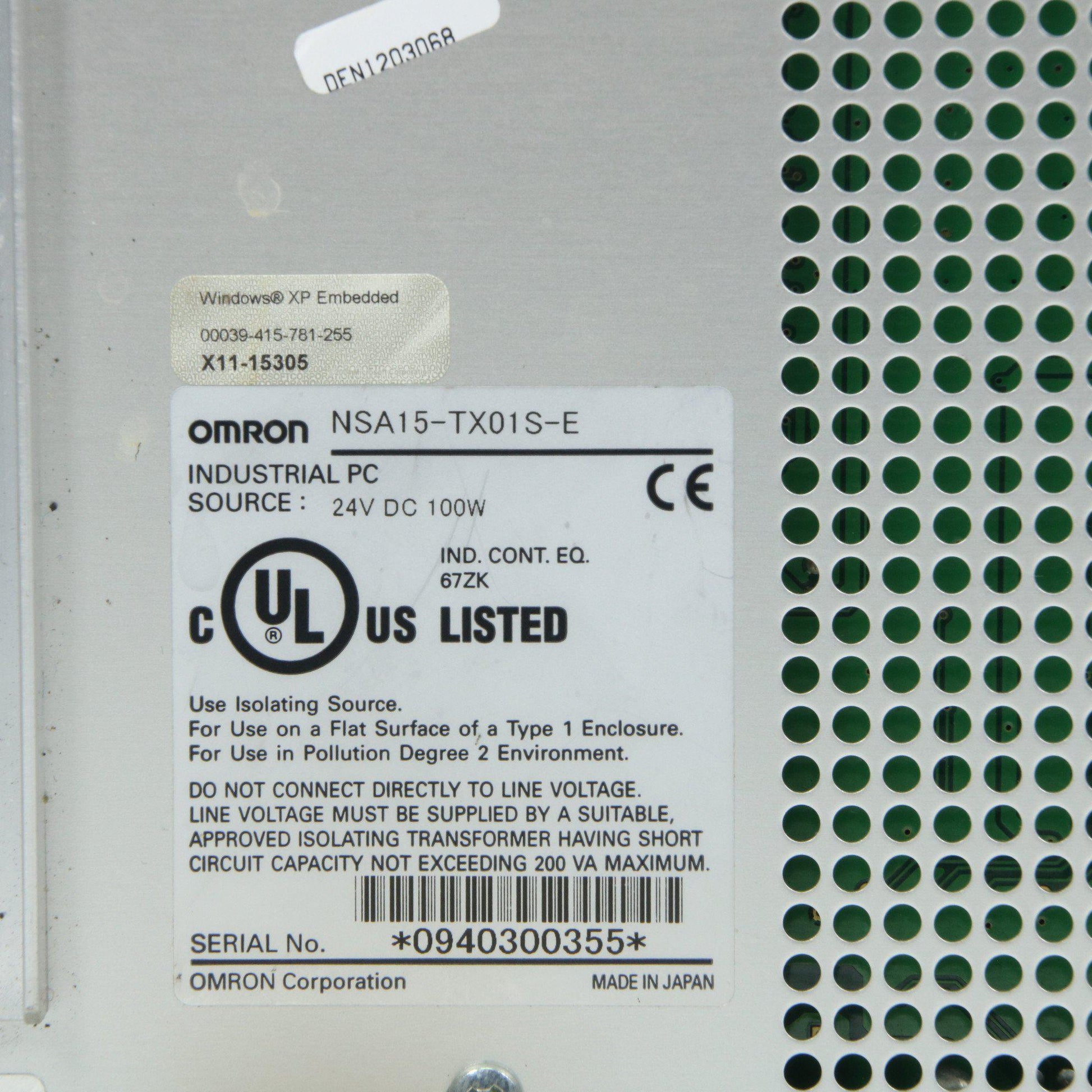 Omron Panel NSA15-TX01S-E-Industrial Computer-Used Industrial Parts