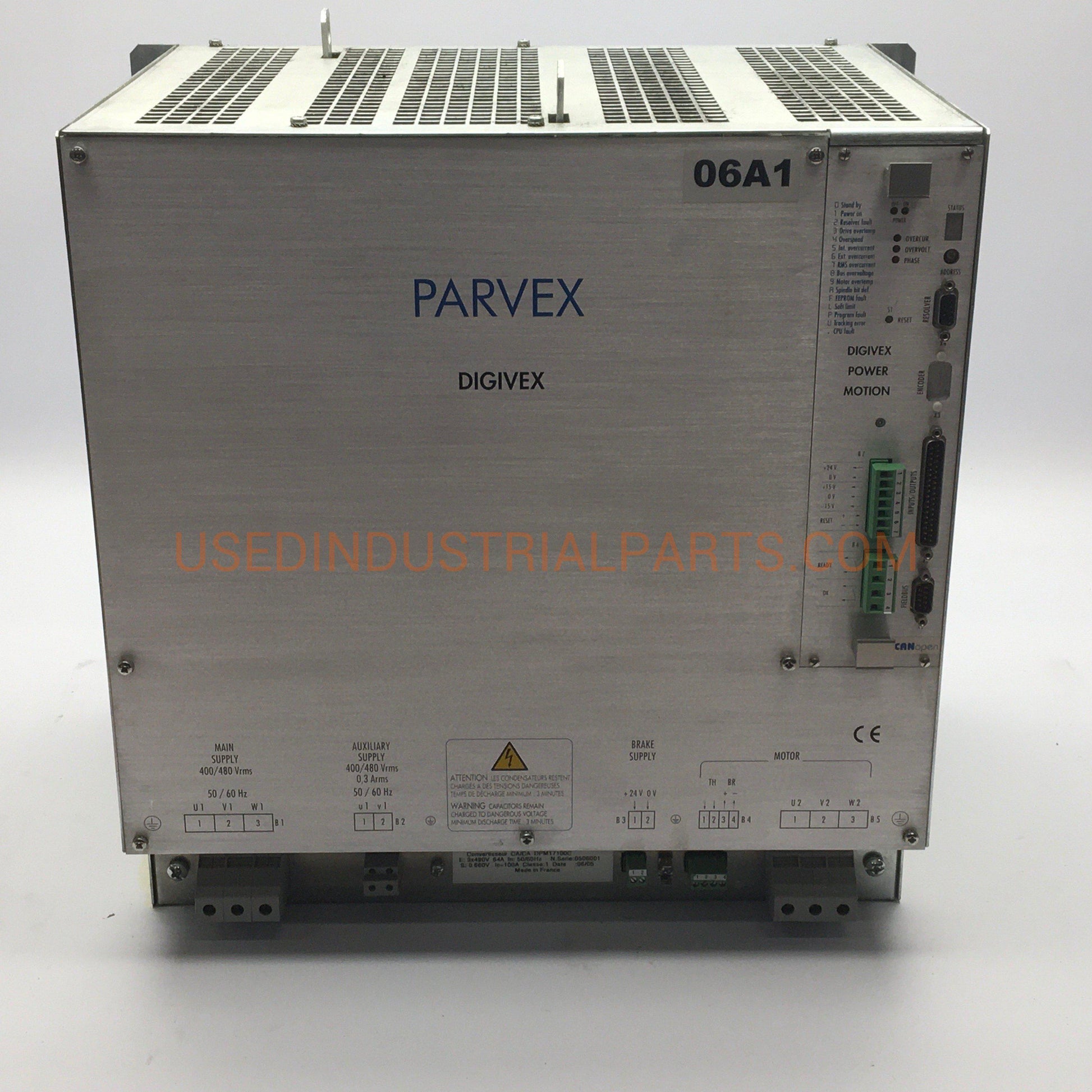 PARKER SSD PARVEX - DIGIVEX 100A X 400V FULLY REGENERATIVE SERVO AMPLIFIER - DPD17100-Inverter-EB-03-03-Used Industrial Parts