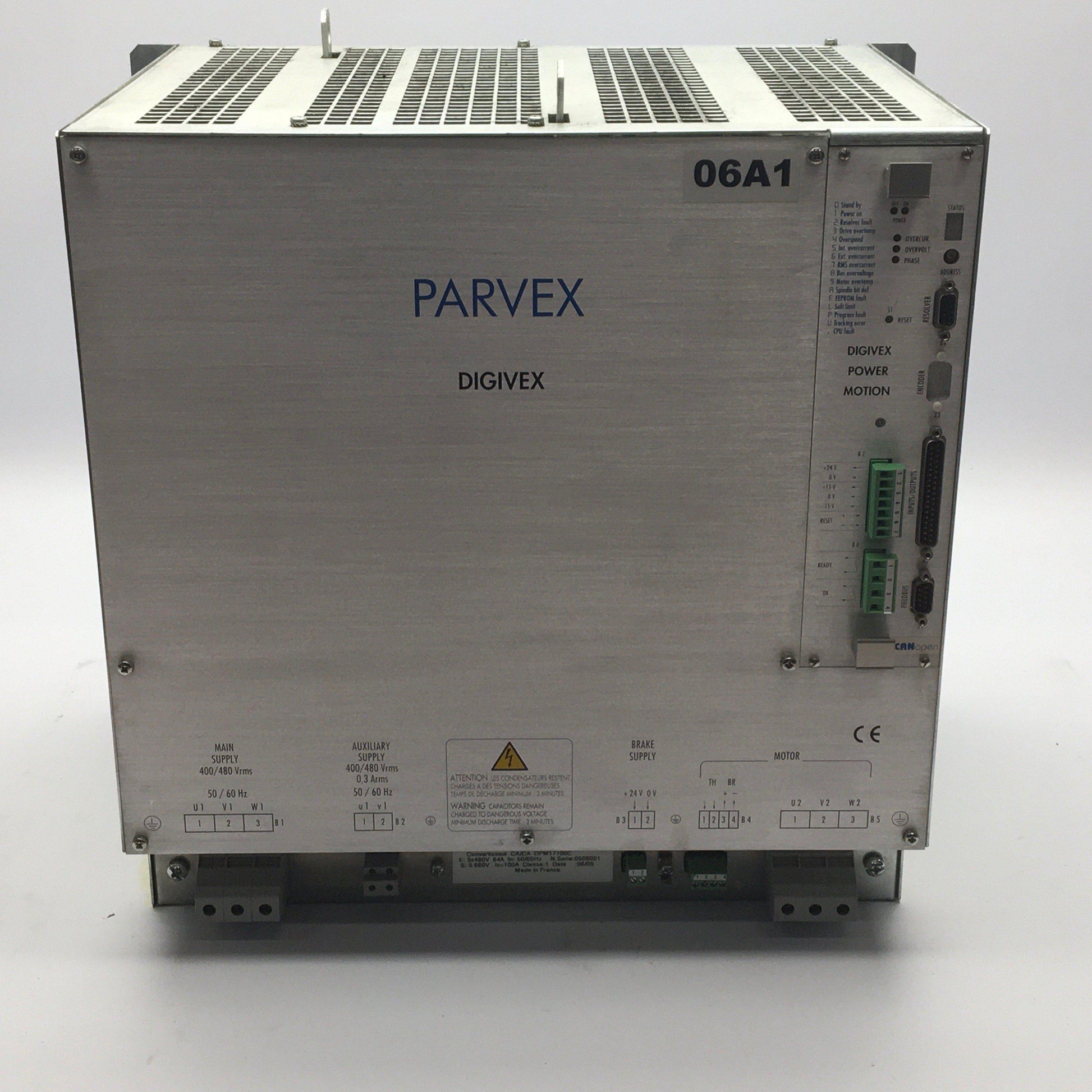 PARKER SSD PARVEX - DIGIVEX 100A X 400V FULLY REGENERATIVE SERVO AMPLIFIER - DPD17100-Inverter-Used Industrial Parts