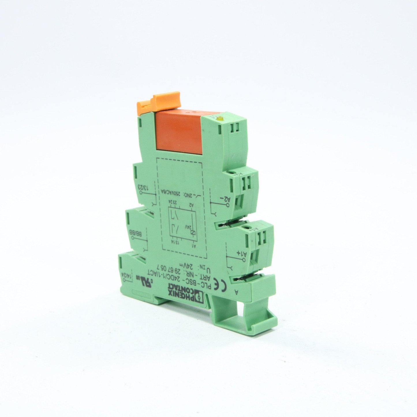 PHOENIX CONTACT PLC-BSC-24DC/1-1/ACT RELAY BASE-Electric Components-Used Industrial Parts