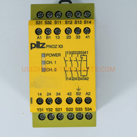 Image of Pilz PNOZ X3 230VAC 24VDC 3n/o 1n/c 1so 774318-Electric Components-AA-01-05-Used Industrial Parts