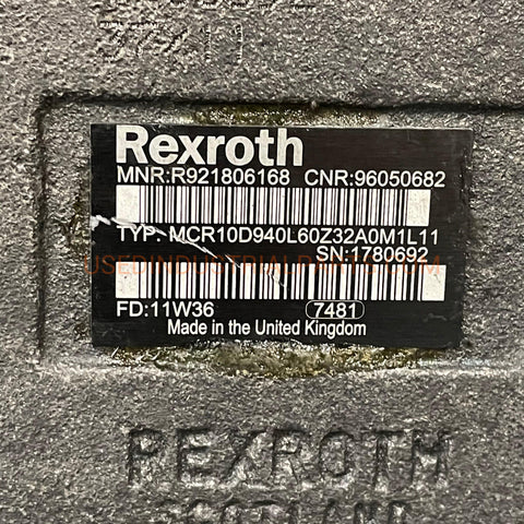 Image of Rexroth R921806168 Hydraulic Piston Motor-Hydraulic-EC-01-02-Used Industrial Parts