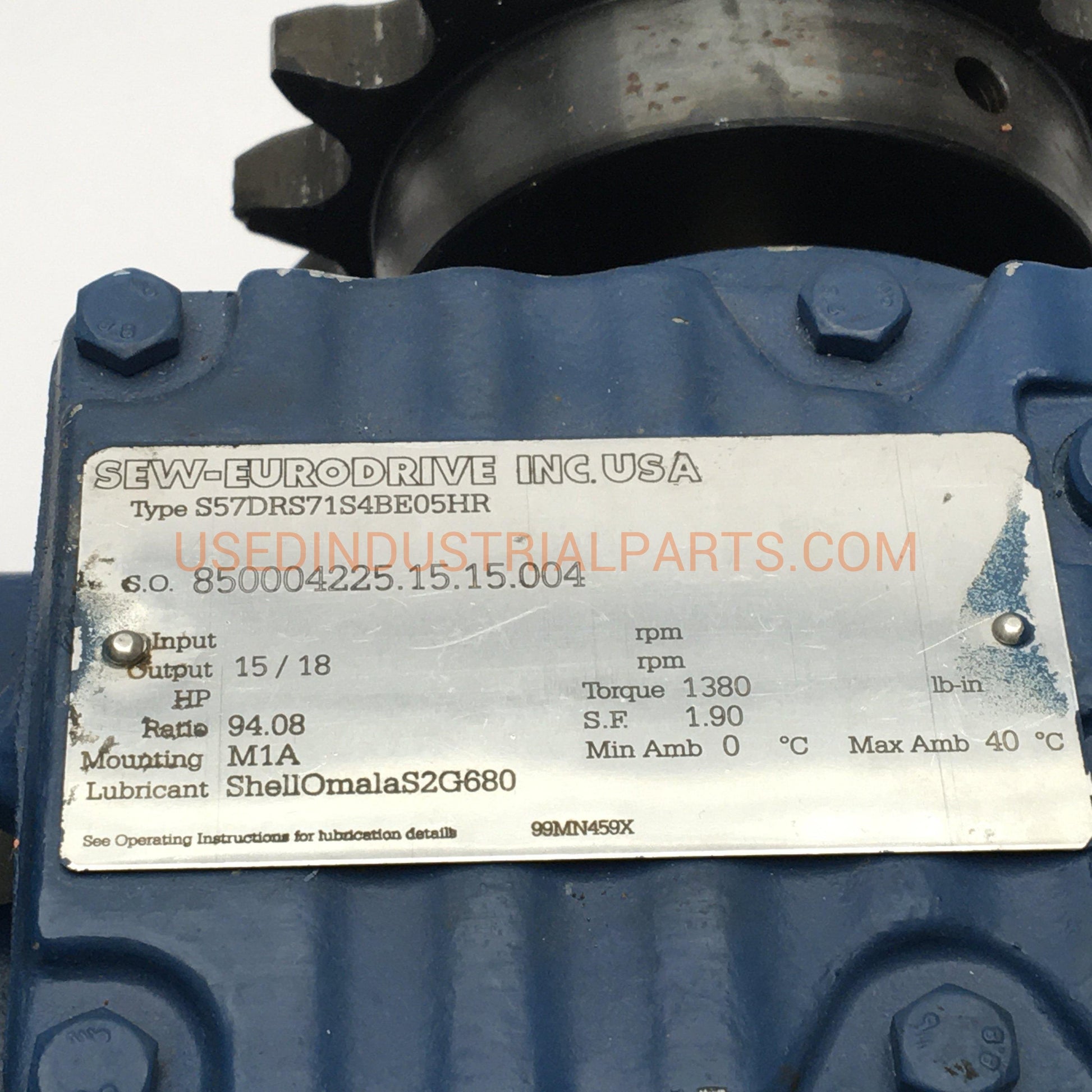 SEW EURODRIVE S57DRS71M4 / S57DRS71M4-Electric Motors-EB-01-02-Used Industrial Parts