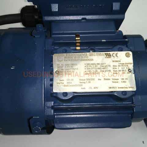 Image of SEW Eurodrive gear motor K47 R37 DRS71 S4 BE05HR-Electric Motors-EB-01-03-Used Industrial Parts