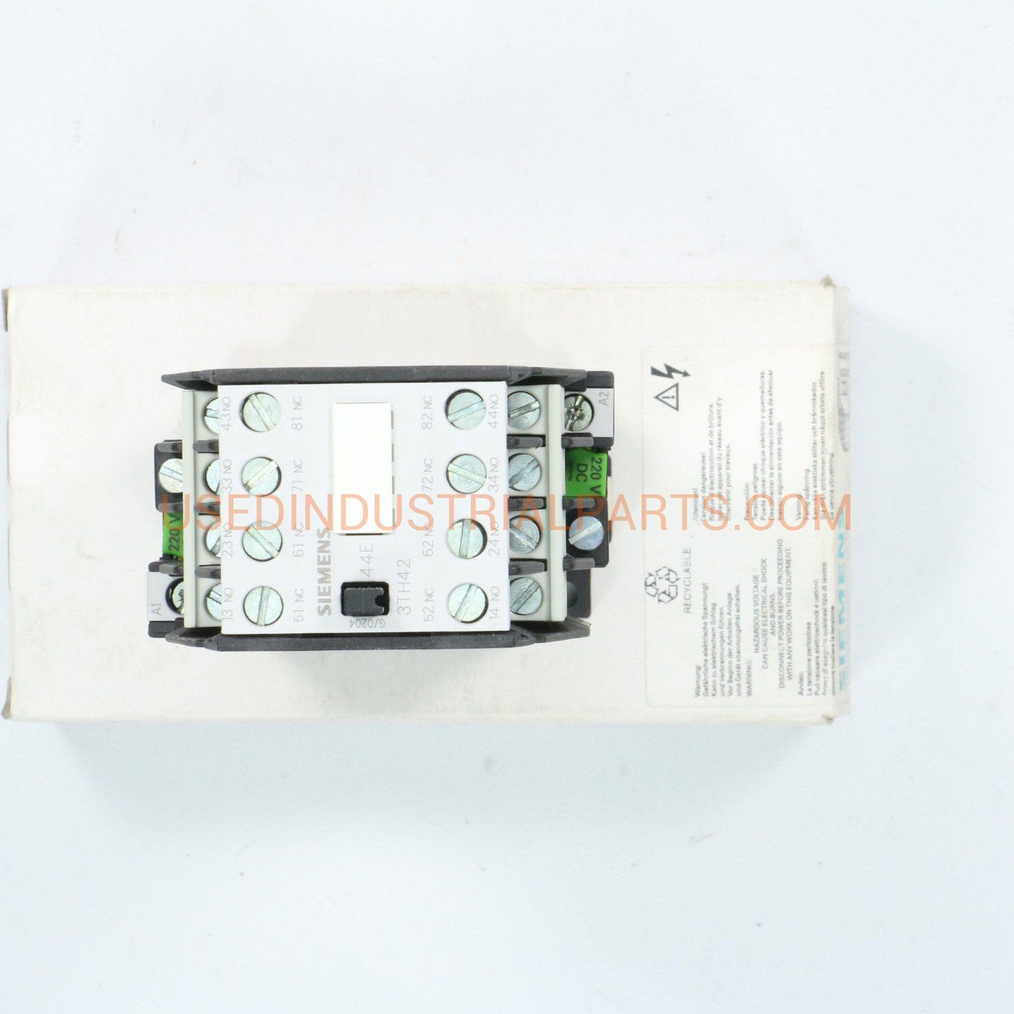 SIEMENS Contactor 3TH42 44-0BM4-Electric Components-AA-03-04-Used Industrial Parts