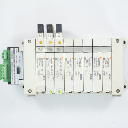 SMC Valve Block 8 station-Pneumatic-Used Industrial Parts