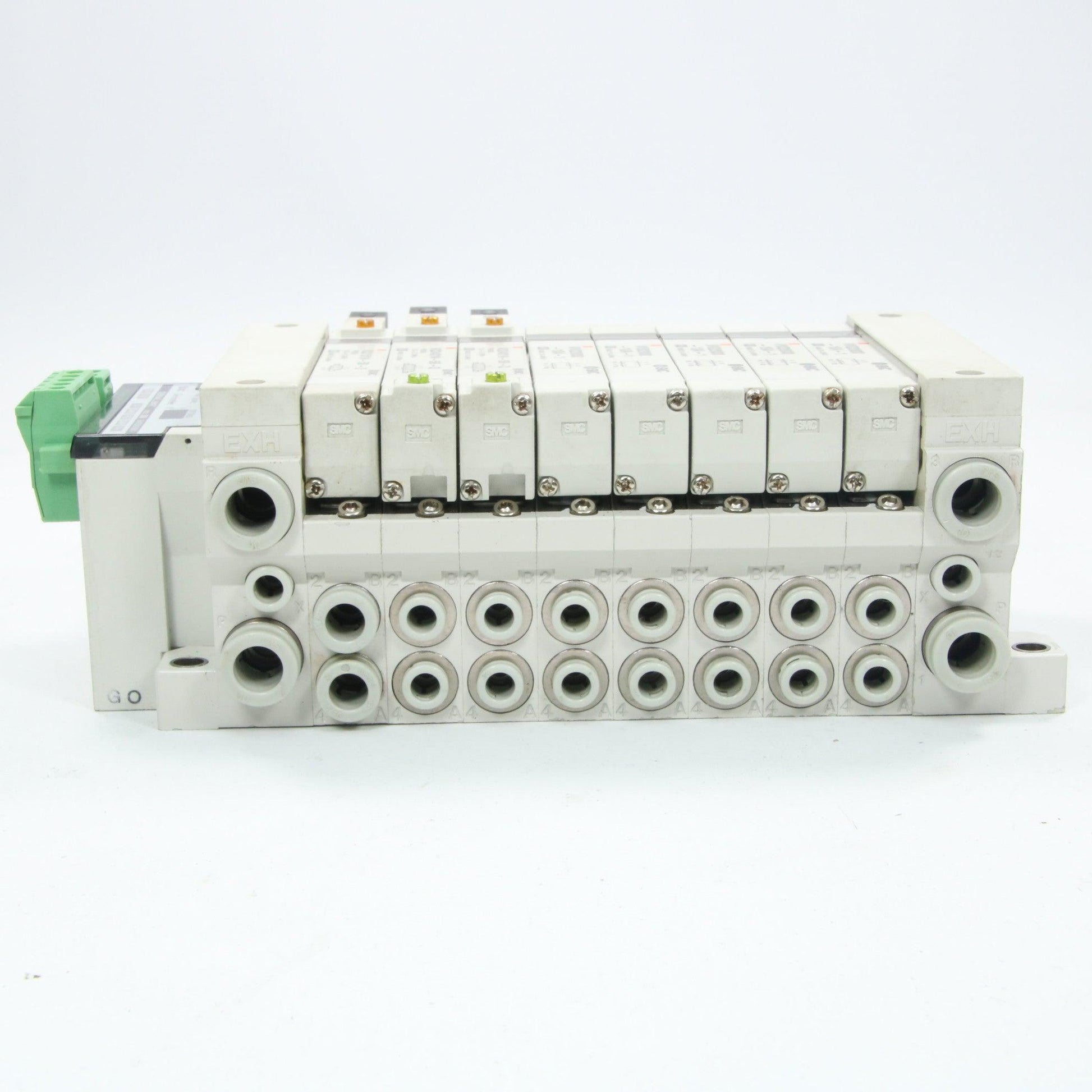 SMC Valve Block 8 station-Pneumatic-Used Industrial Parts