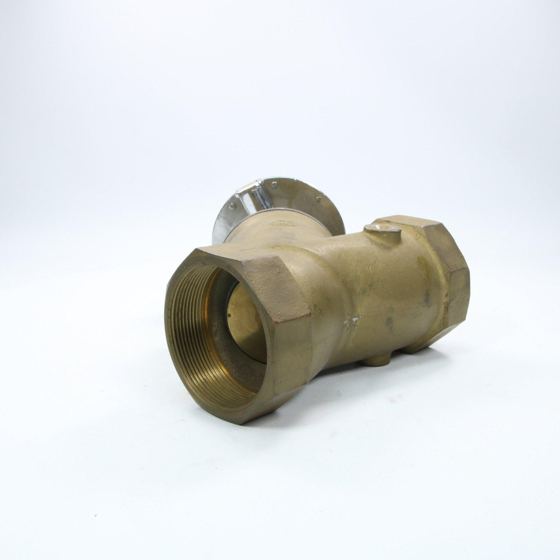 Schubert&Salzer 100 001-65 Angeld Brass Valve-Industrial-Used Industrial Parts