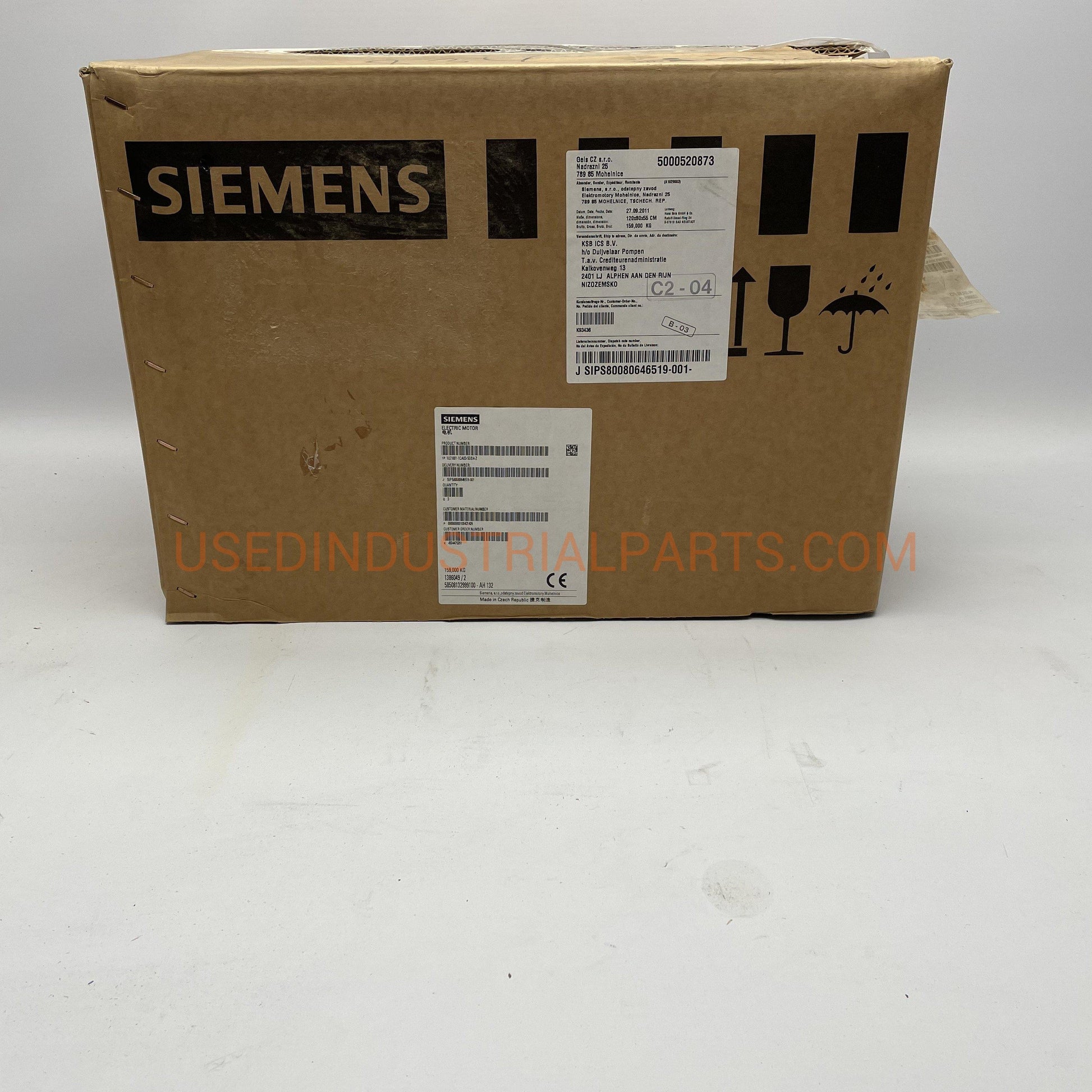 Siemens 1LE10011CA03GB4Z UD 1109/1386049-Electric Motors-EA-01-02-Used Industrial Parts