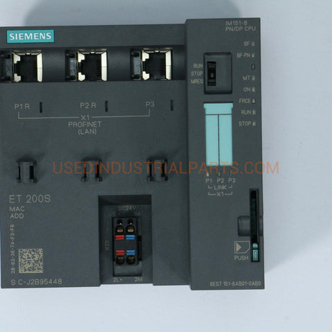 Image of Siemens 6ES7 151-8AB01-0AB0-PLC-AB-02-05-Used Industrial Parts