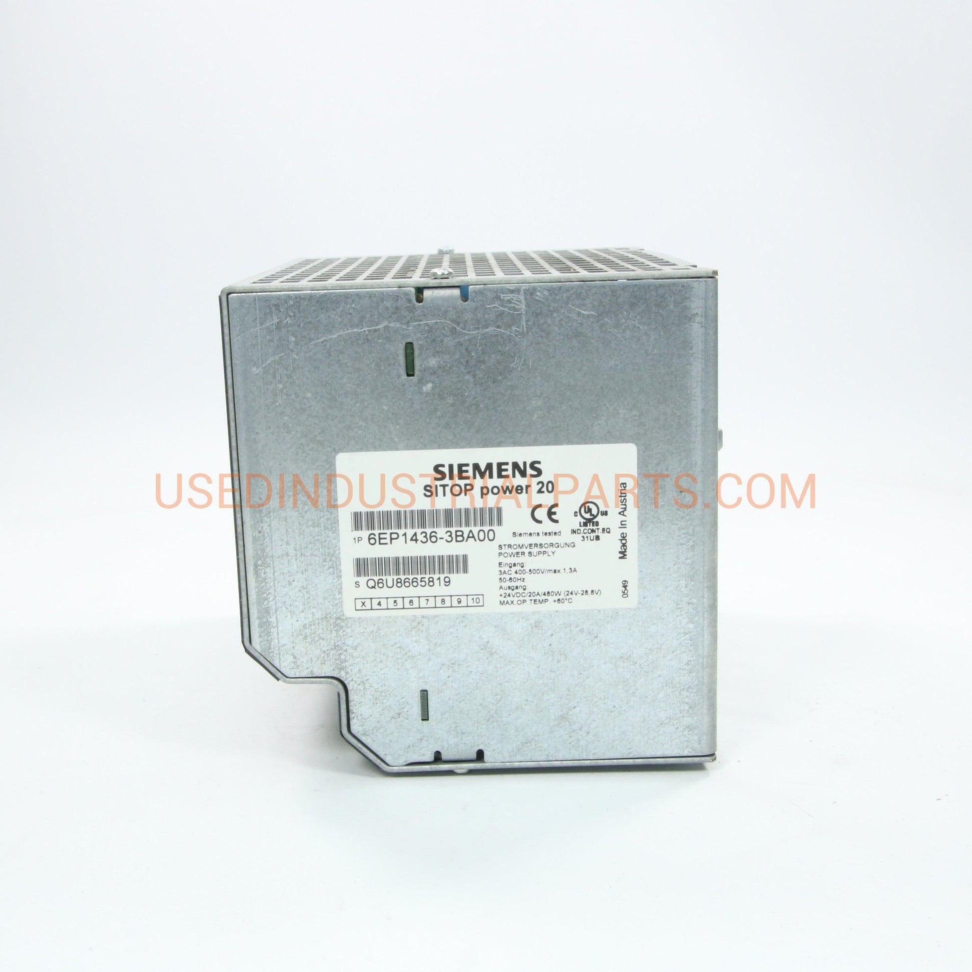 Siemens Sitop Power 20 6EP1436-3BA00 Power Supply-Power Supply-AB-05-07-Used Industrial Parts