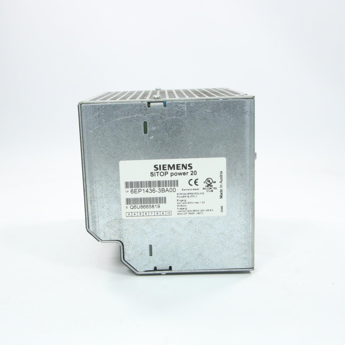 Siemens Sitop Power 20 6EP1436-3BA00 Power Supply-Power Supply-Used Industrial Parts