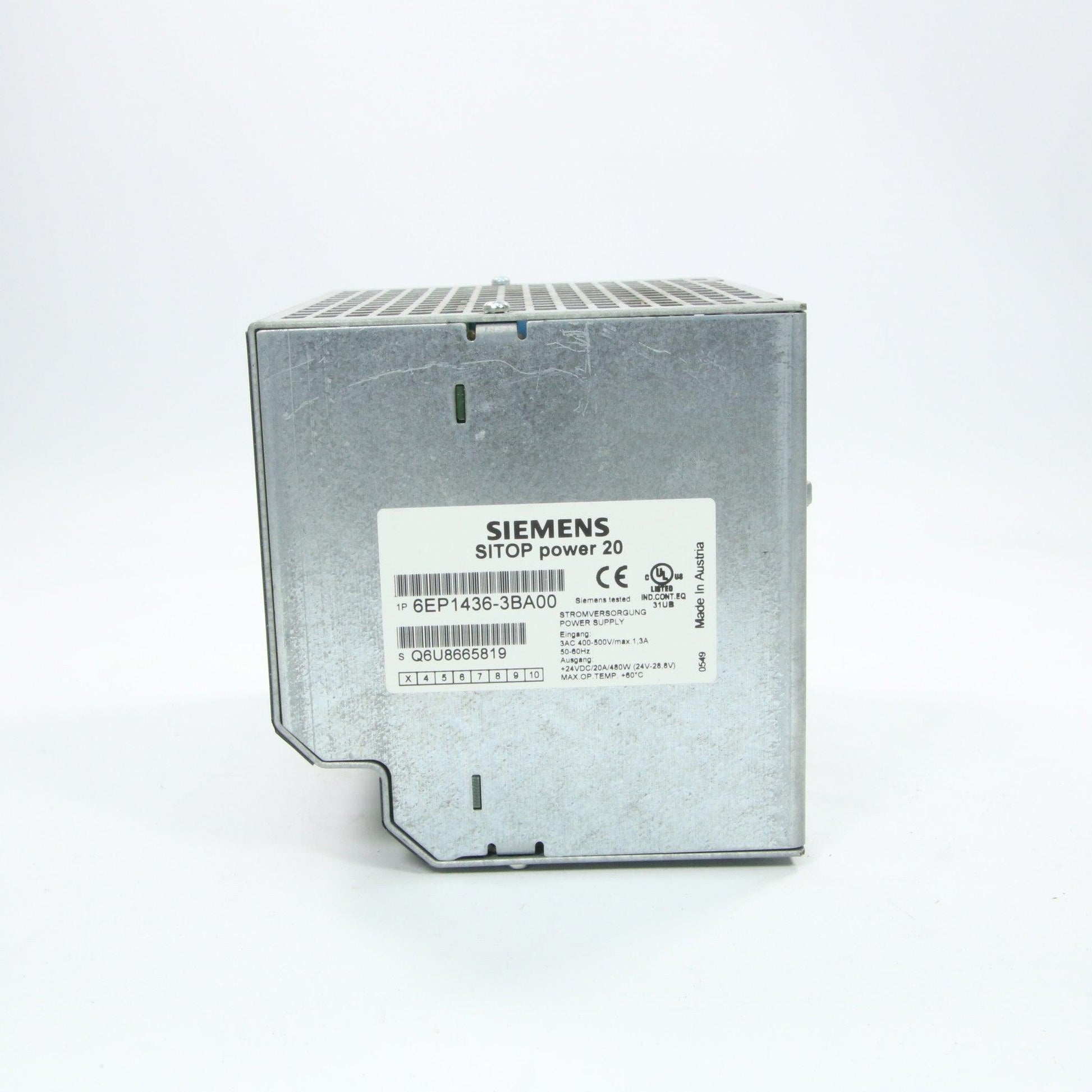 Siemens Sitop Power 20 6EP1436-3BA00 Power Supply-Power Supply-Used Industrial Parts