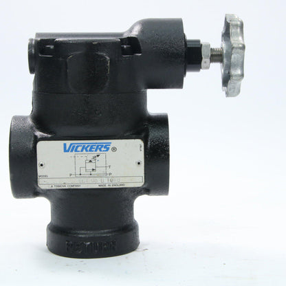 VICKERS ECT-06-B-10TB HYDRAULIC PRESSURE RELIEF VALVE-Hydraulic-Used Industrial Parts